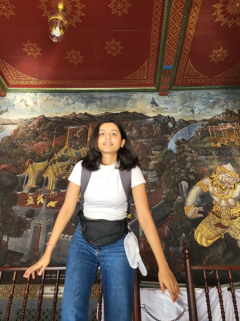 Me vs the 5s timer on tripod. Grand Palace, Bangkok.