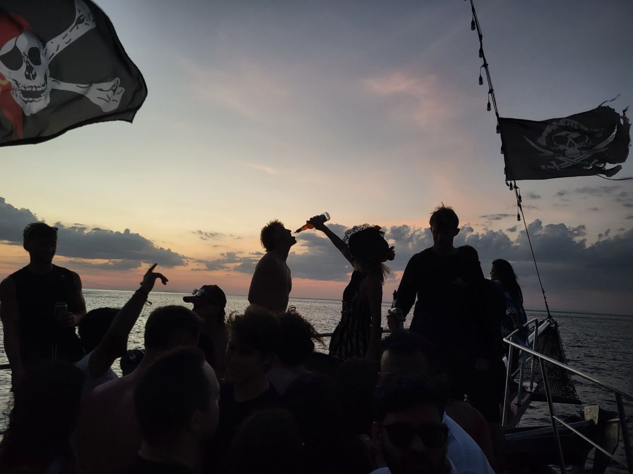 Pirate Boat over the Andaman sea